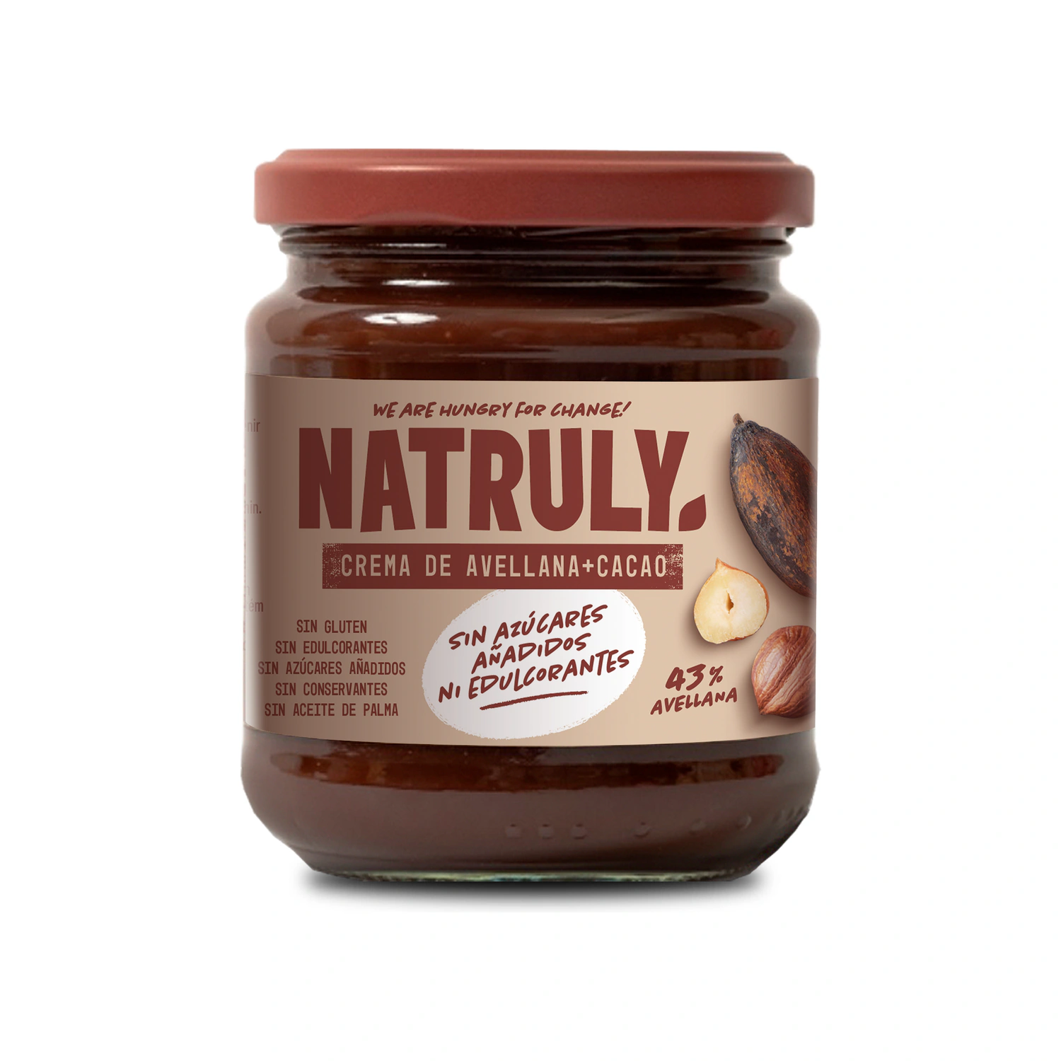 Crema de cacao y avellanas 285 g Natruly
