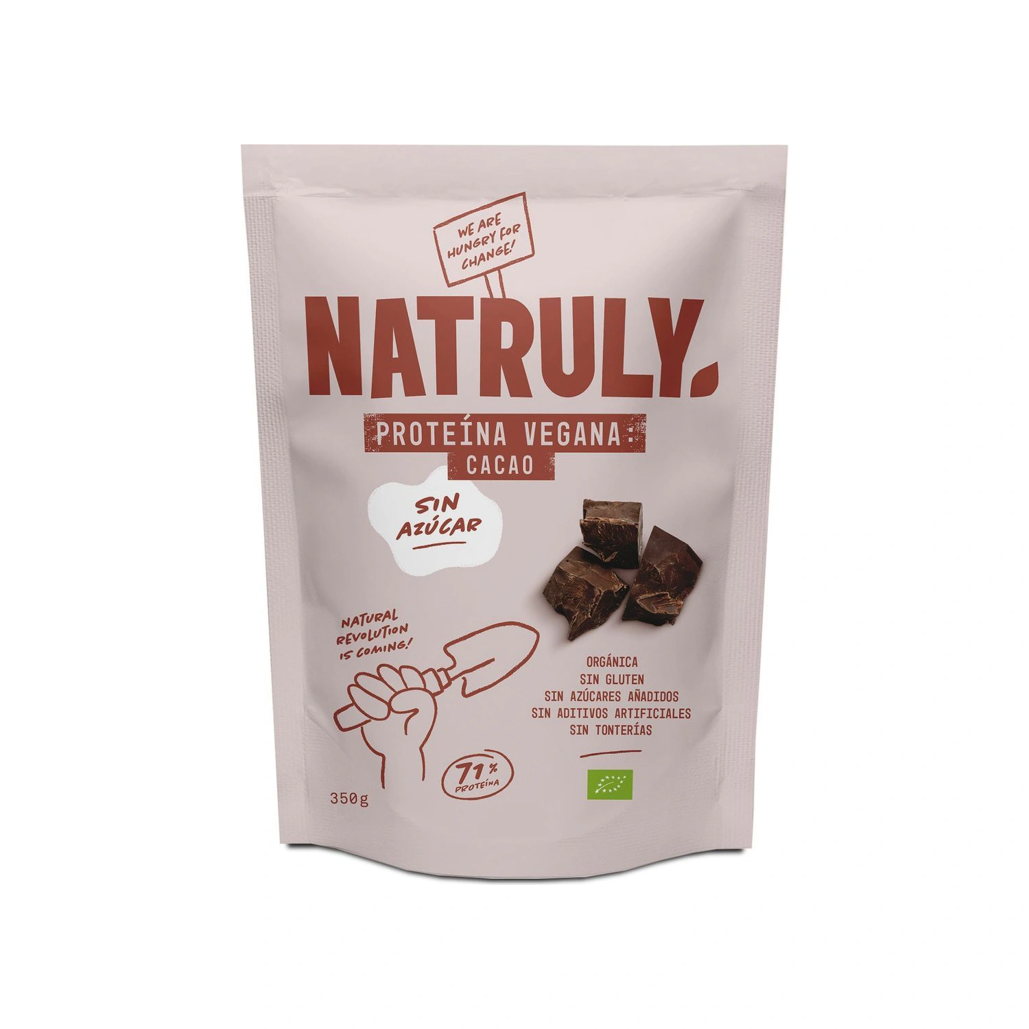Proteína vegana de chocolate Bio 350 g Natruly