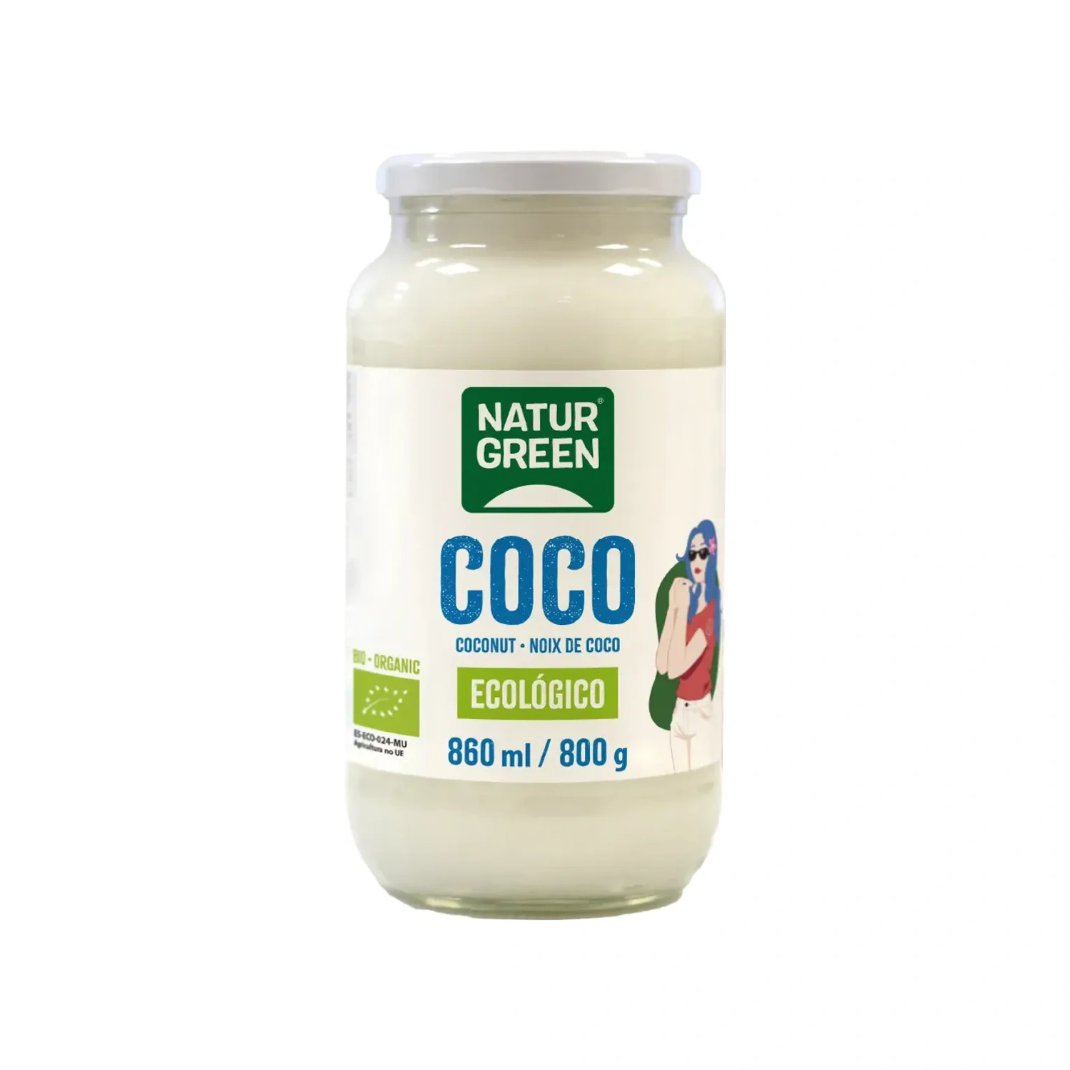 Grasa de coco Bio 800 g NaturGreen