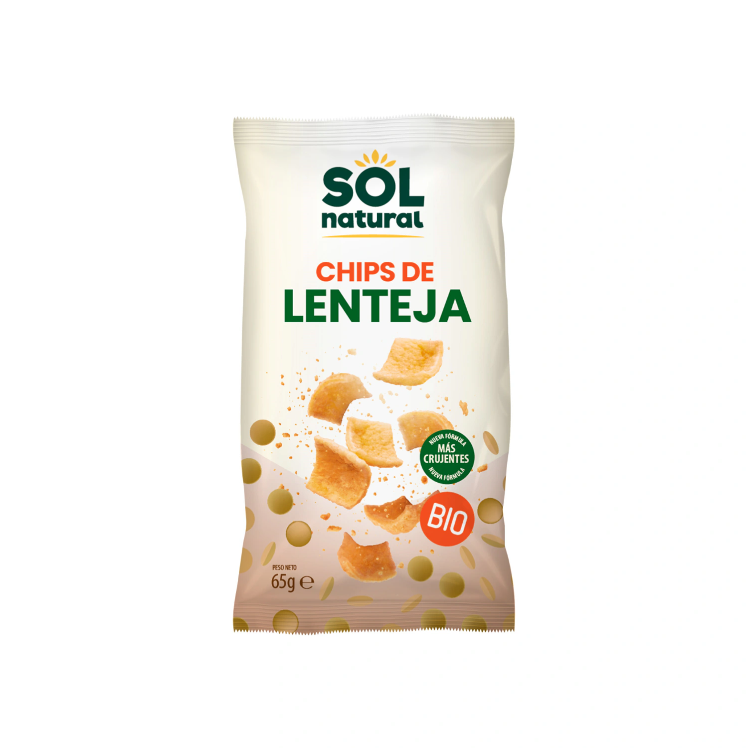 Chips de lenteja Bio 65 g Sol Natural