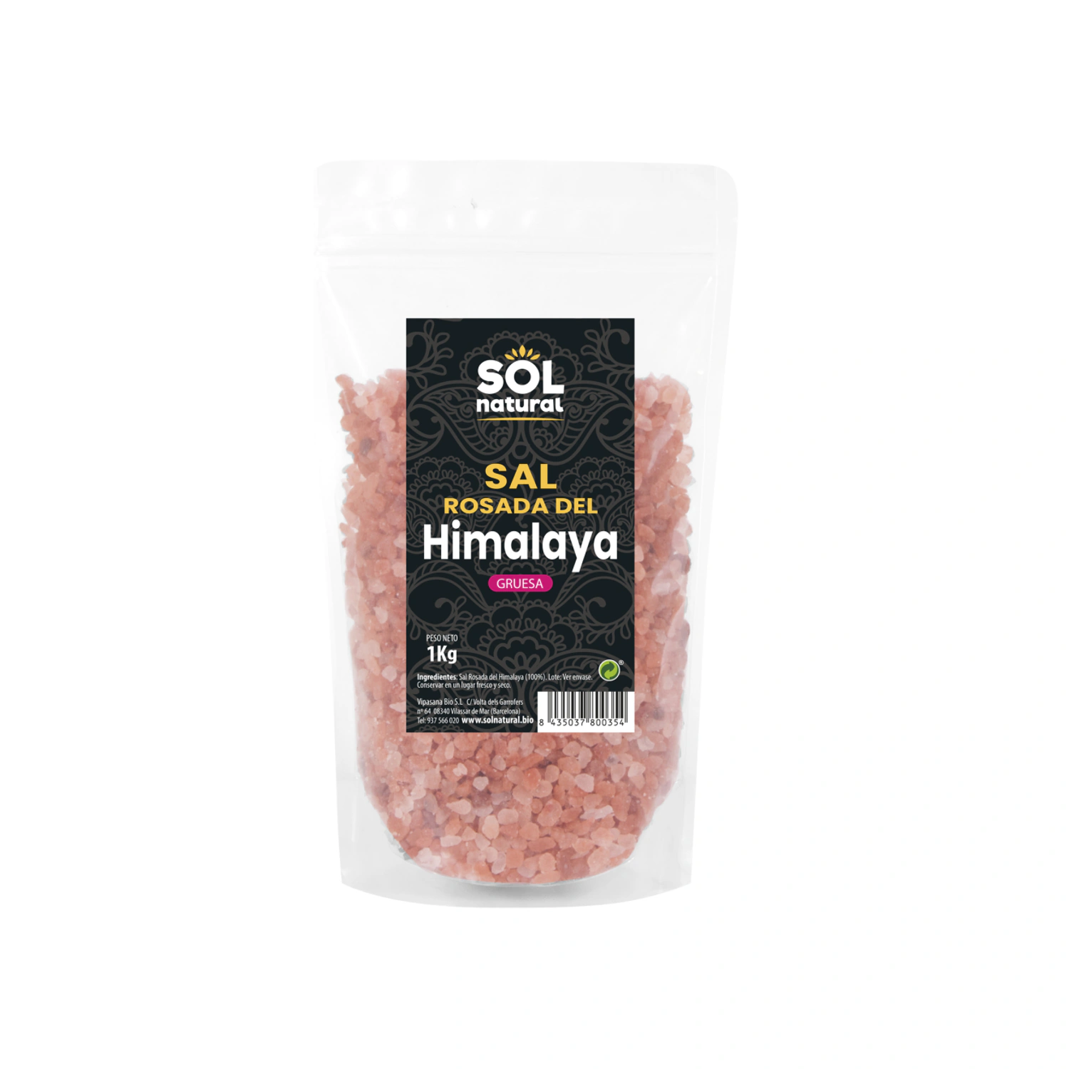 Sal del Himalaya gruesa 1 kg Sol Natural
