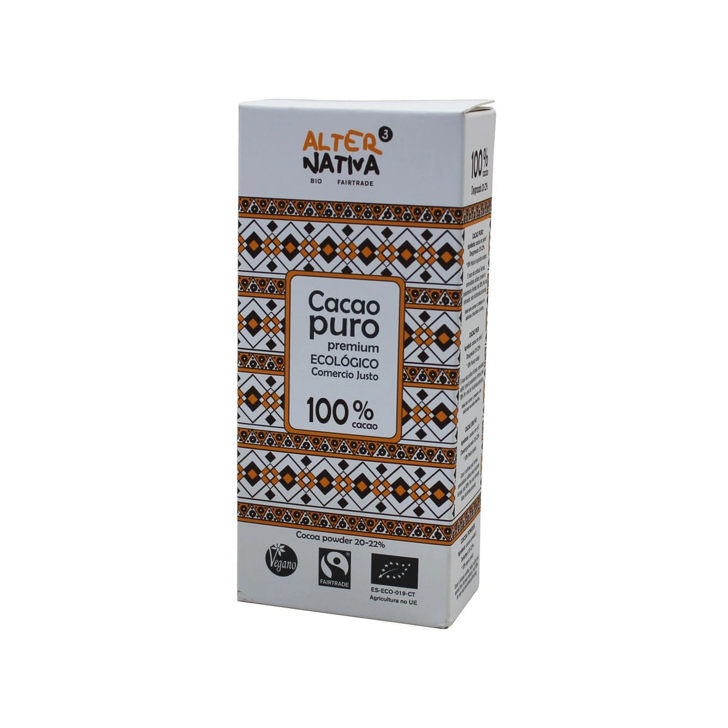[VB000975] Cacao puro premium Bio 150 g Alternativa3