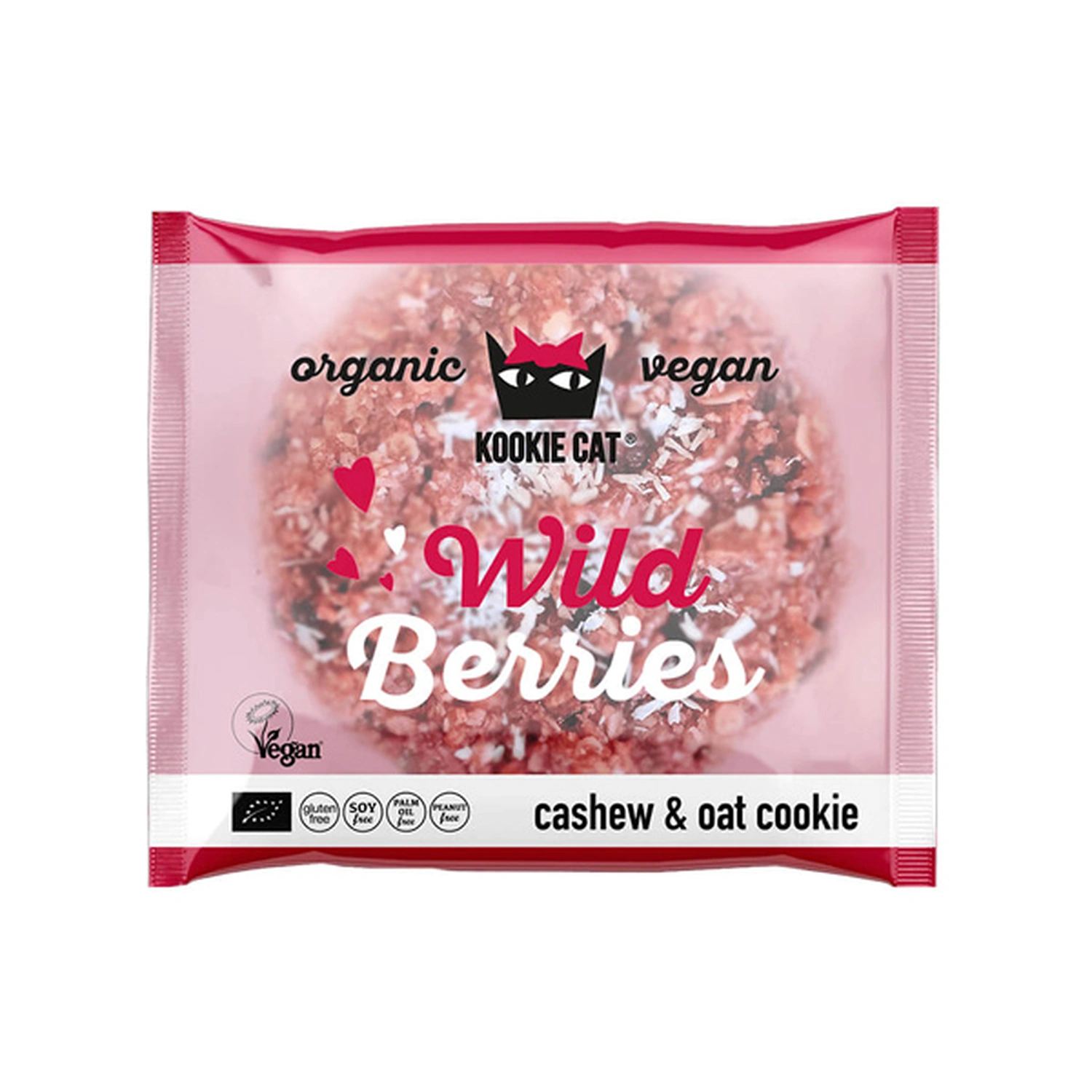 [VB000983] Galleta frutos rojos y chocolate blanco Bio 50 g Kookie Cat