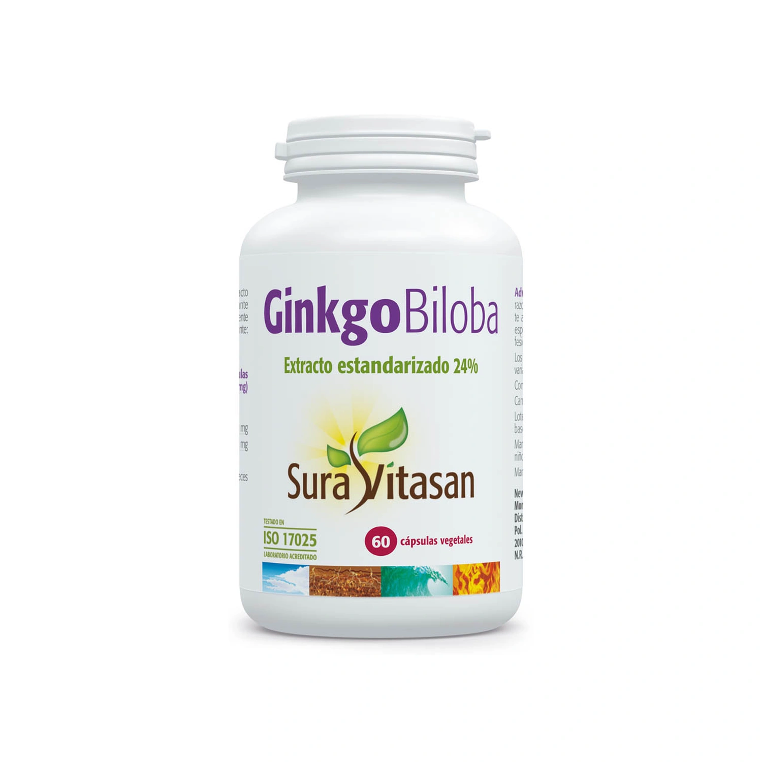 Ginkgo Biloba 60 cápsulas Sura Vitasan