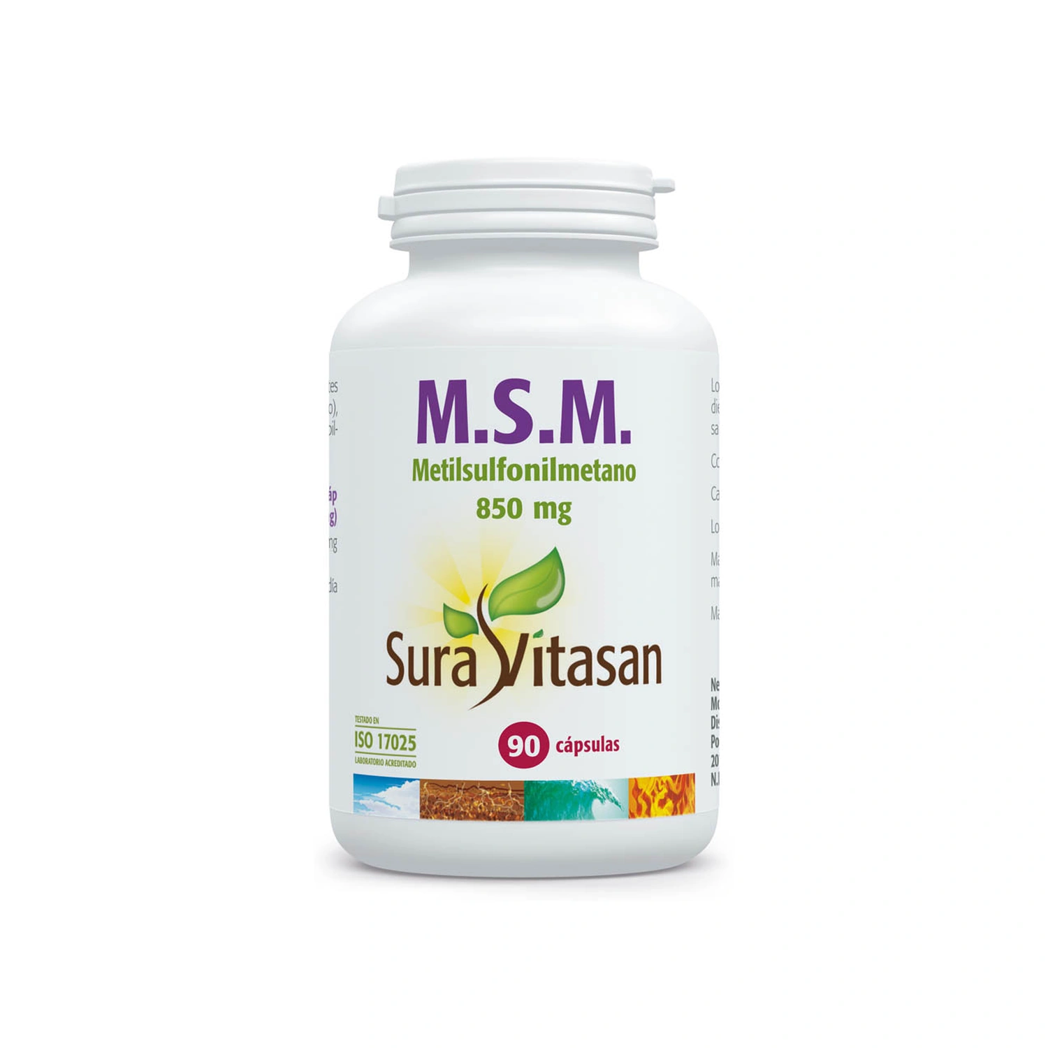 M.S.M. 850 mg 90 cápsulas Sura Vitasan