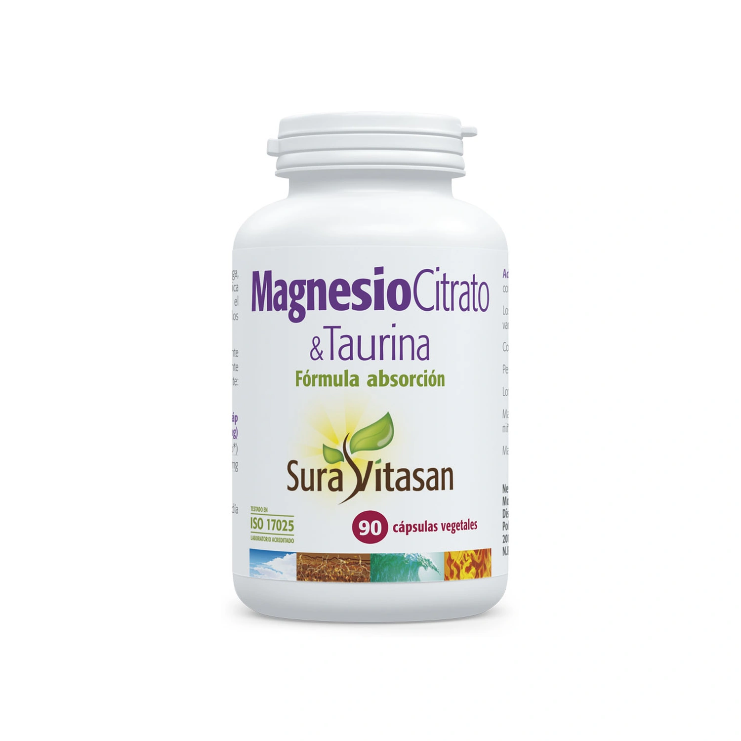 Magnesio Citrato & L-Taurina 90 cápsulas Sura Vitasan