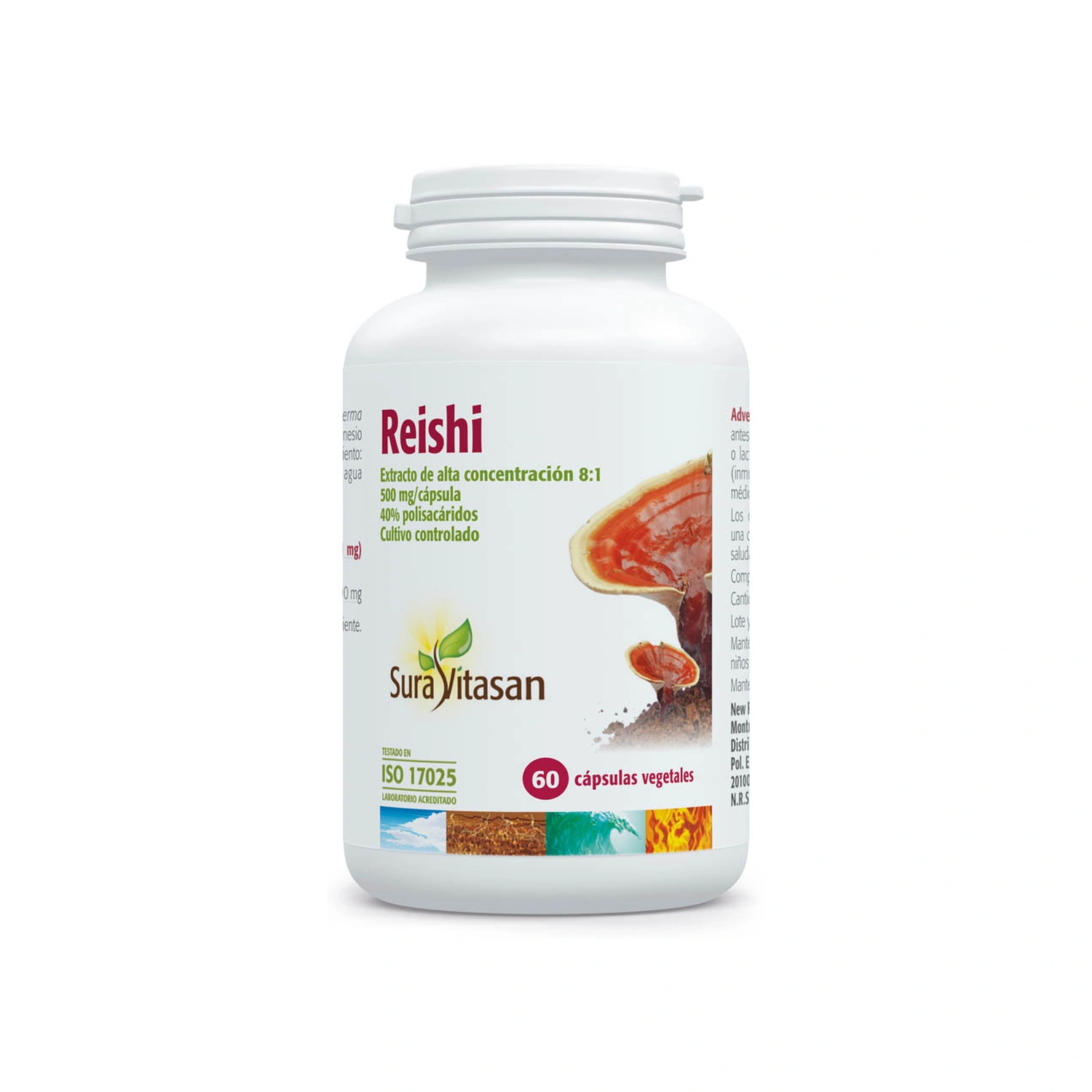 [VB000189] Reishi 500 mg 60 cápsulas Sura Vitasan