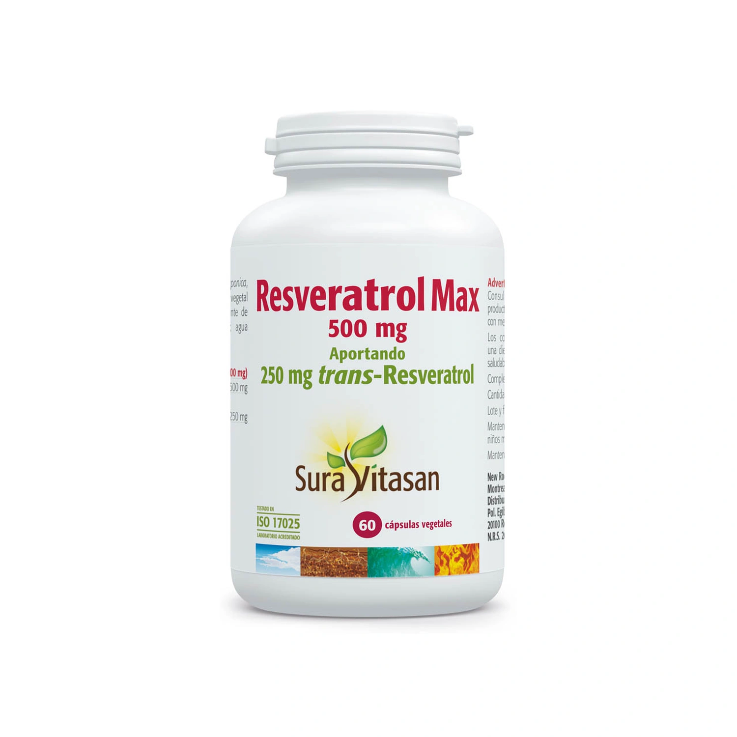 [VB000193] Resveratrol Max 60 cápsulas Sura Vitasan