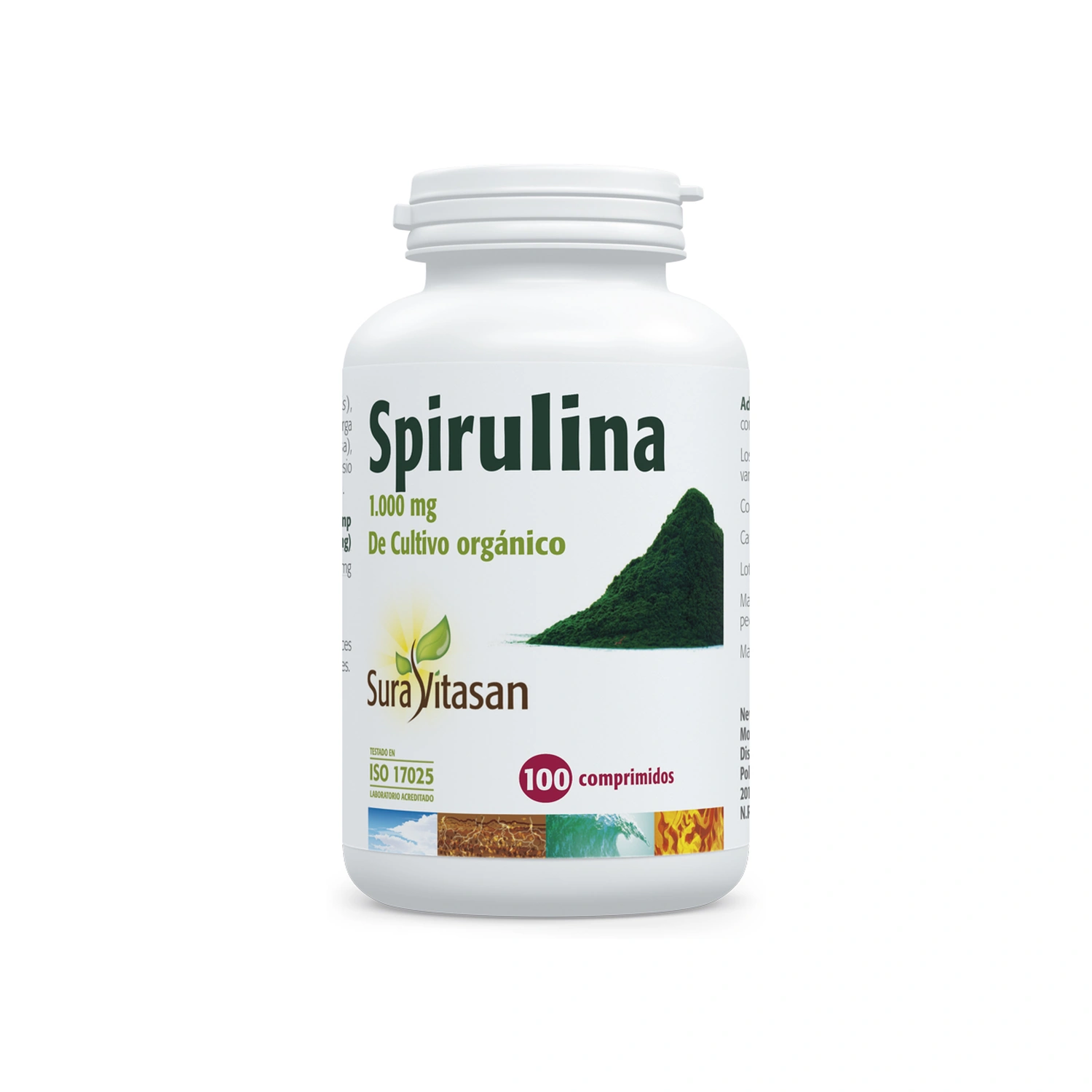 [VB000199] Spirulina 1000 mg 100 cápsulas Sura Vitasan