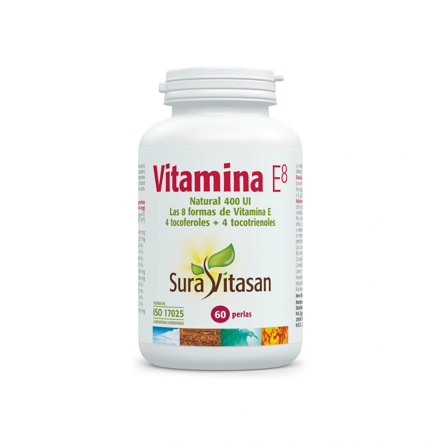 Vitamin E8 400 UI 60 perlas Sura Vitasan