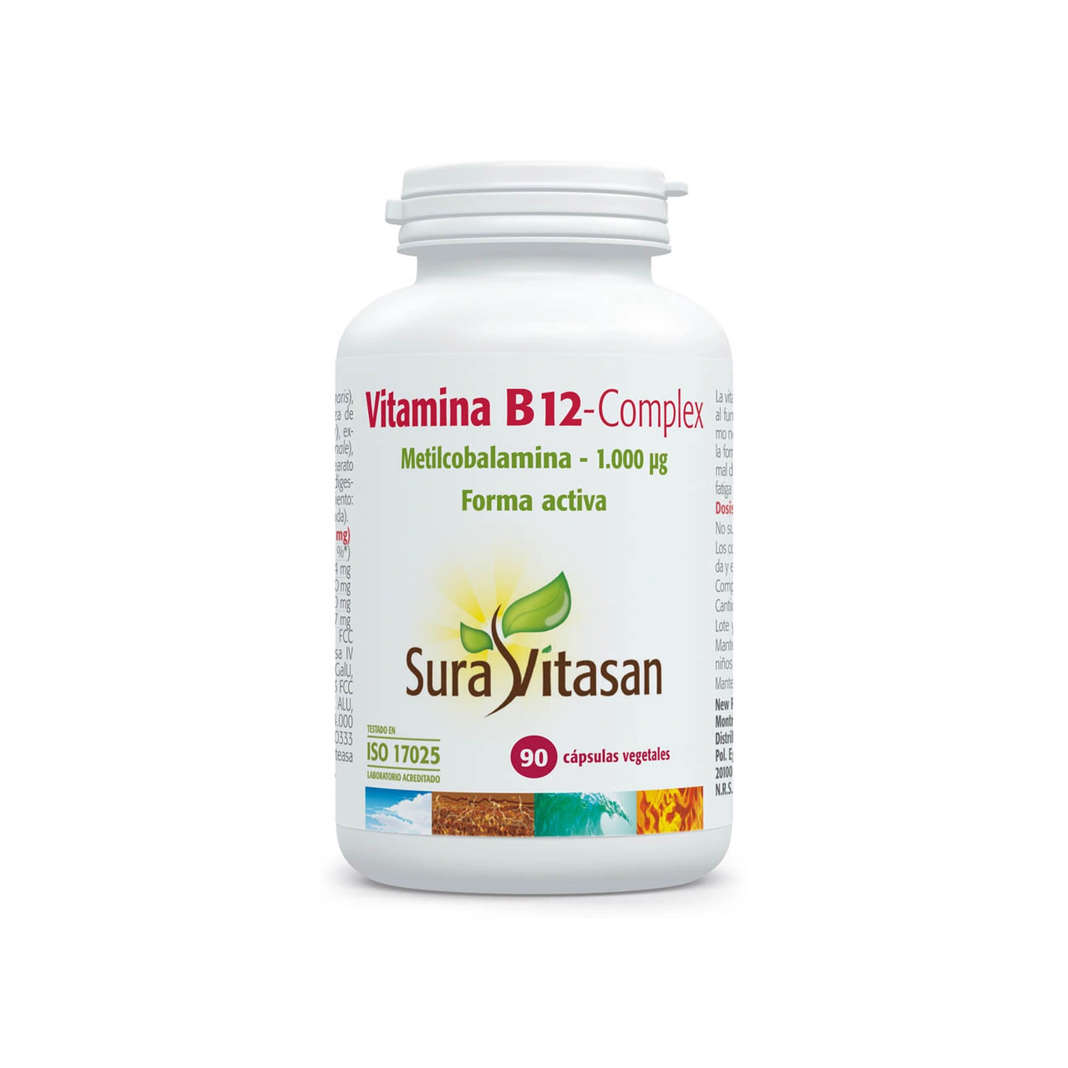 [VB000215] Vitamina B12 Complex 90 cápsulas Sura Vitasan