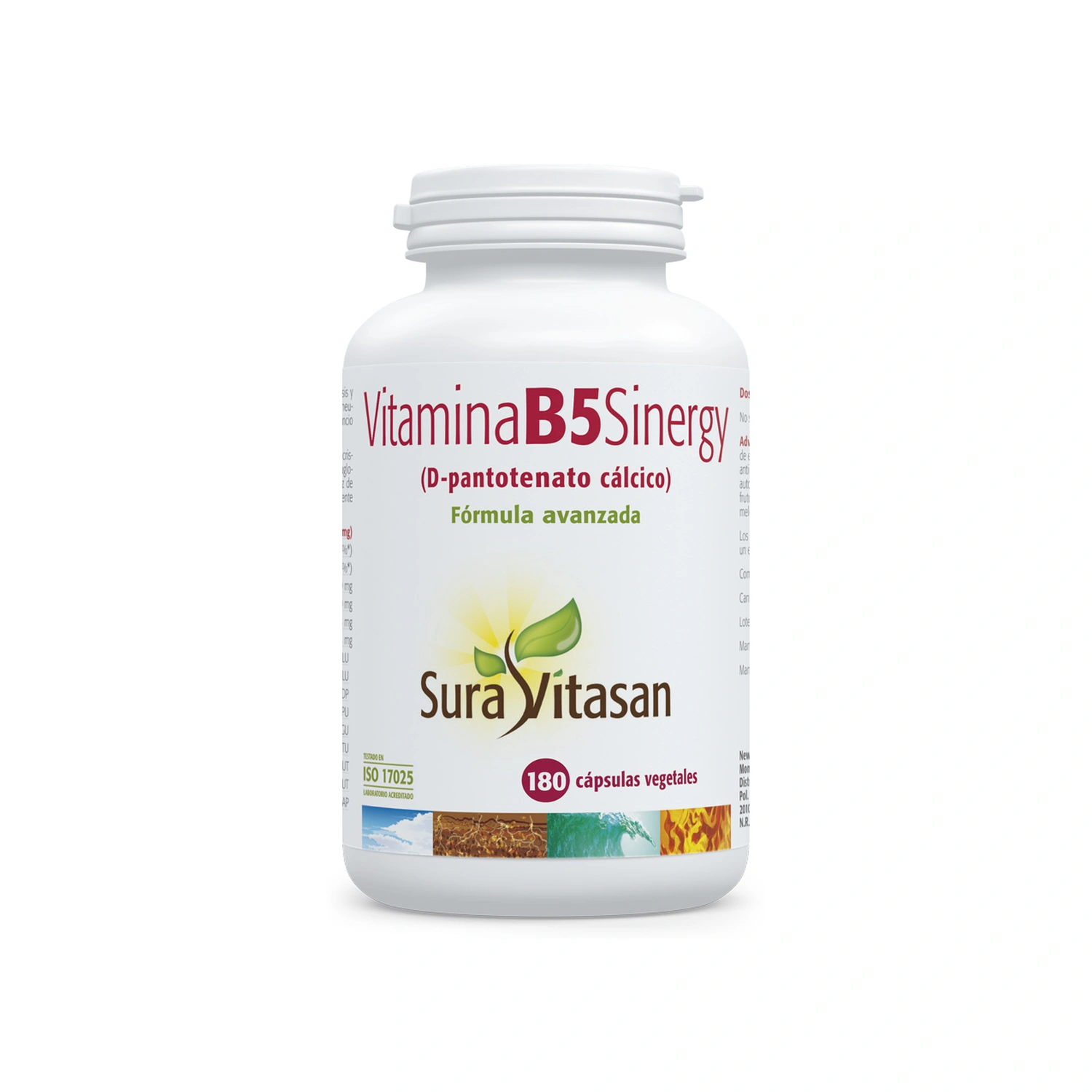 [VB000218] Vitamina B5 Sinergy 180 cápsulas Sura Vitasan