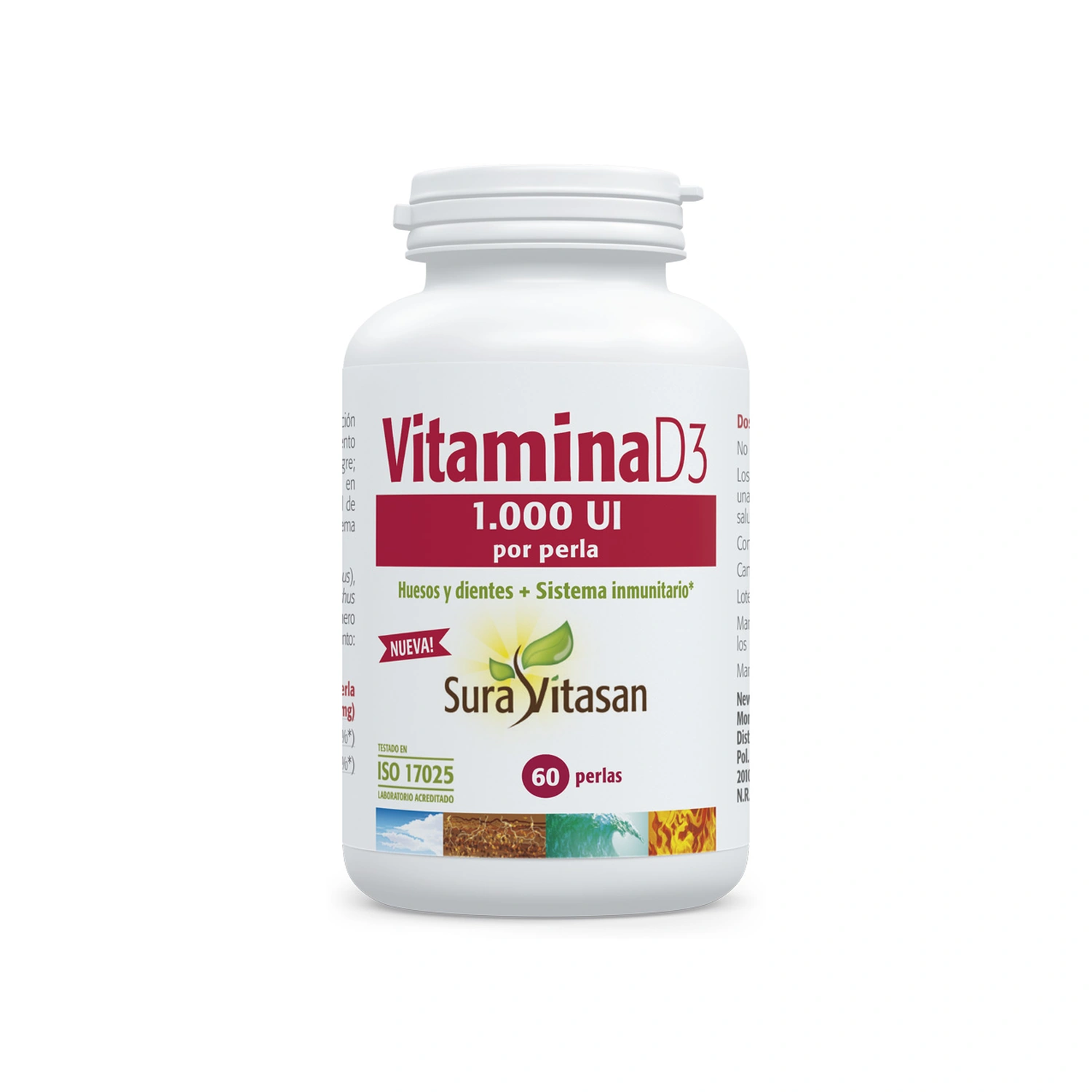 [VB000223] Vitamina D3 1.000 UI 60 perlas Sura Vitasan