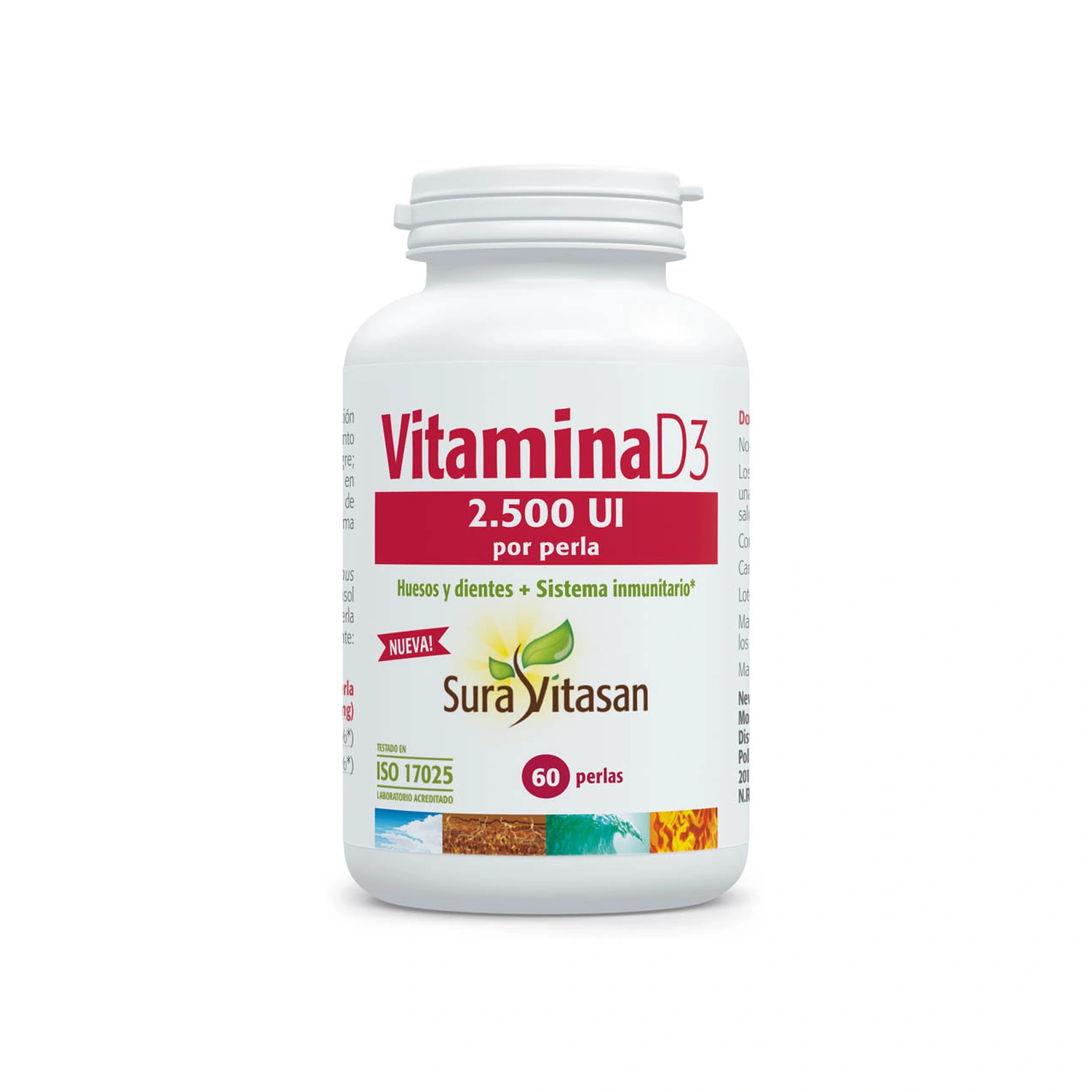 [VB000226] Vitamina D3 2.500 UI 60 perlas Sura Vitasan