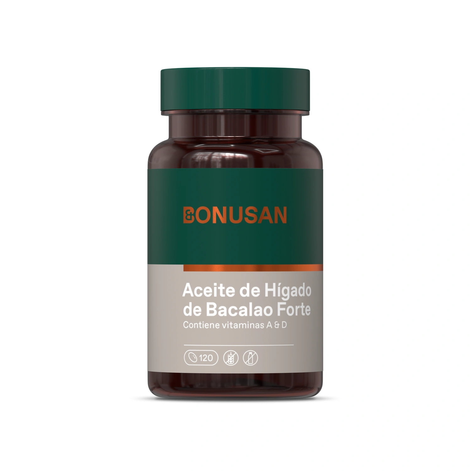 Aceite de Hígado de Pescado Forte 120 perlas Bonusan