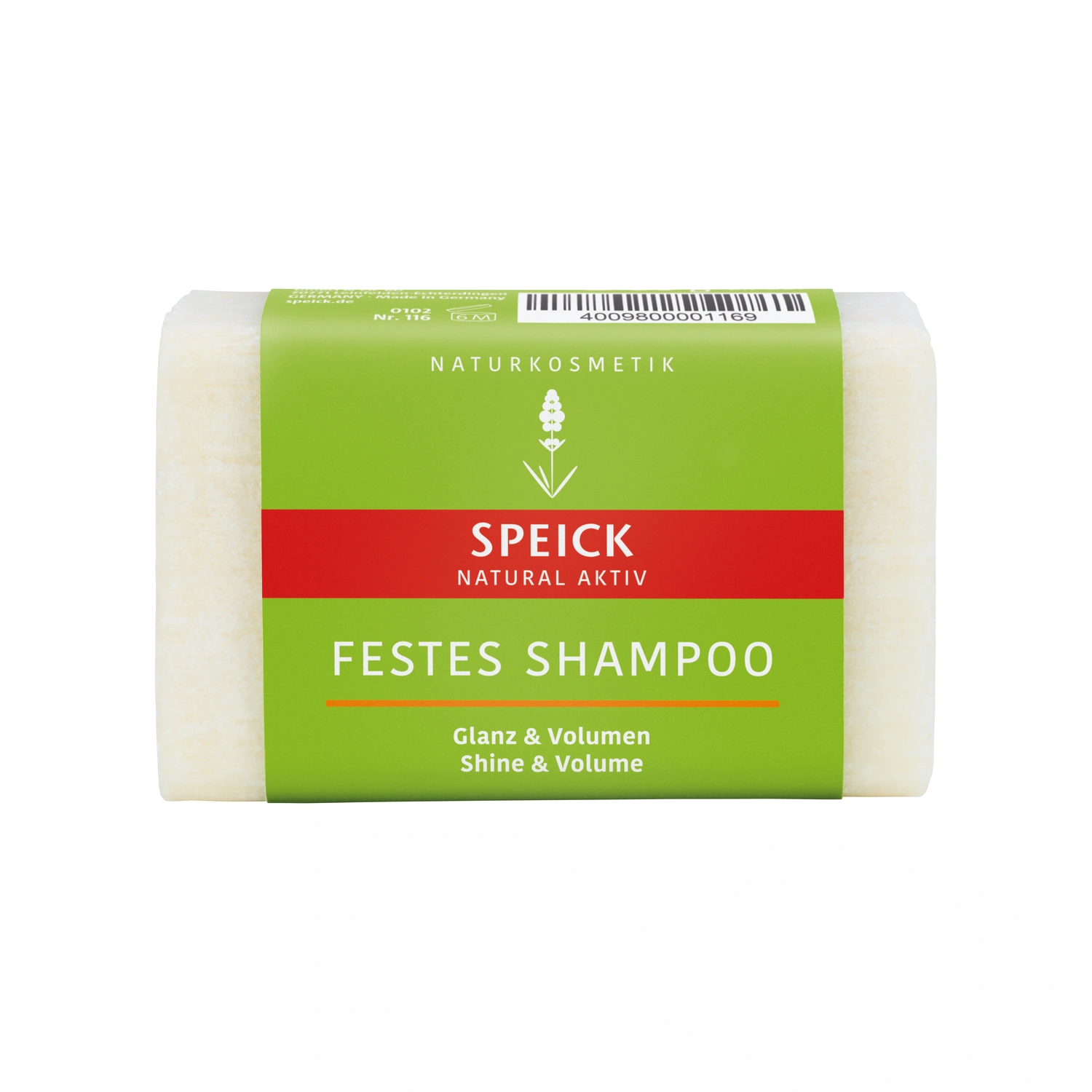 Champú sólido Natural Aktiv brillo y volumen 60 g Speick