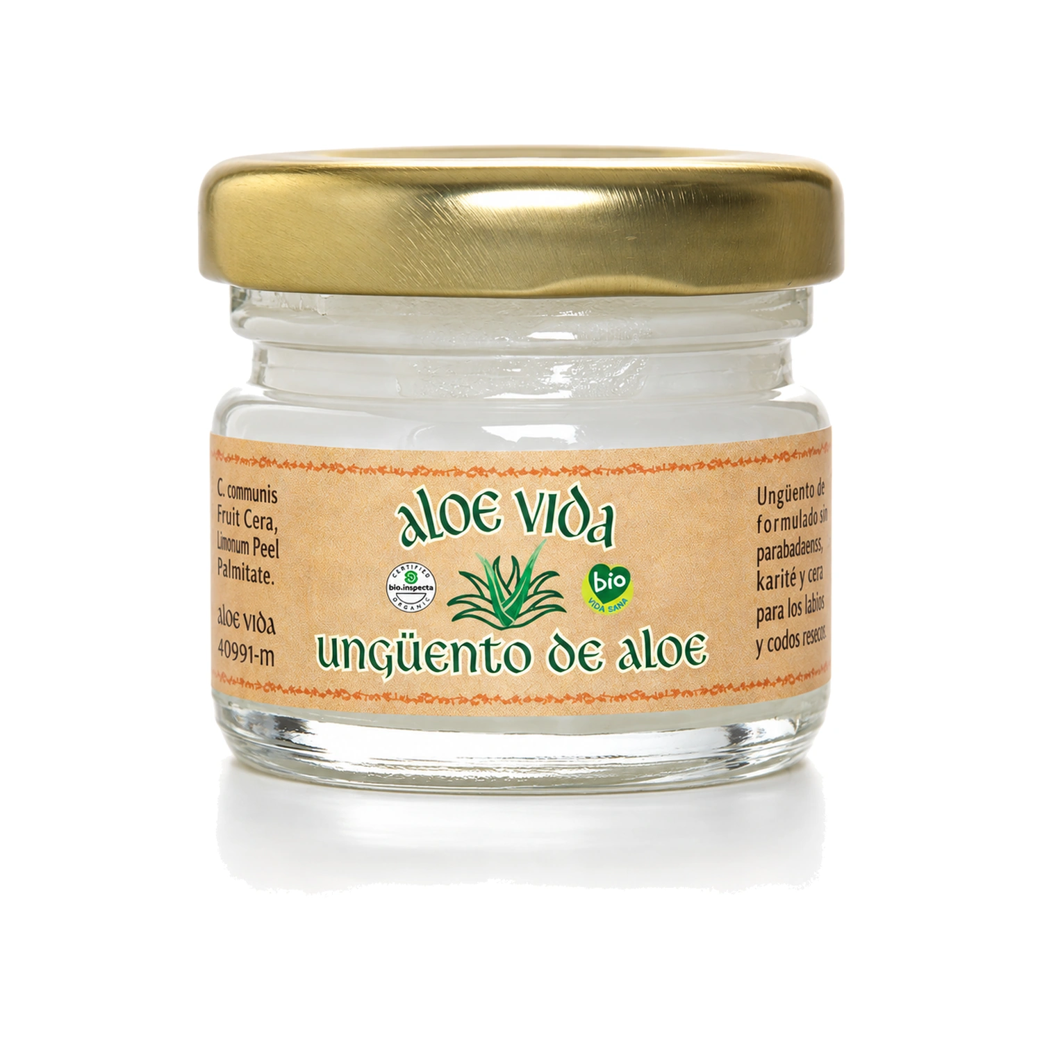 Ungüento labial de aloe vera 30 ml Aloe Vida