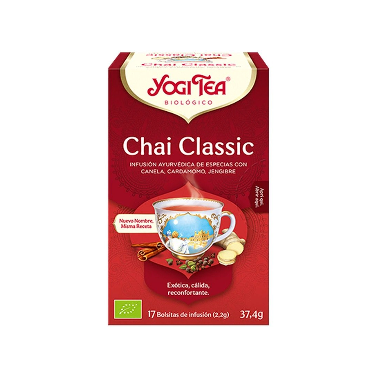 Infusión chai Classic Bio 17 x 2,2 g Yogi Tea
