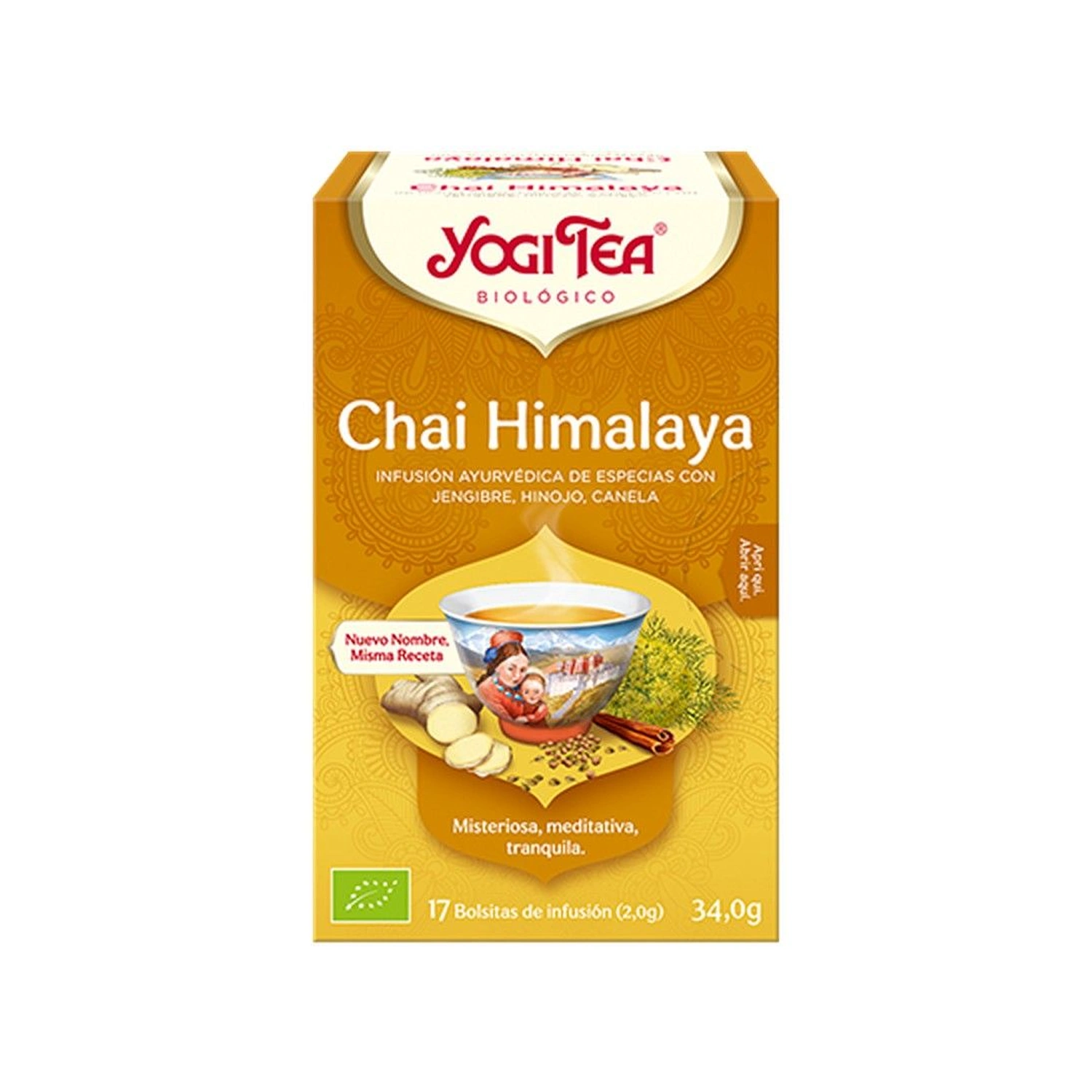 Infusión chai Himalaya Bio 17 x 2 g Yogi Tea