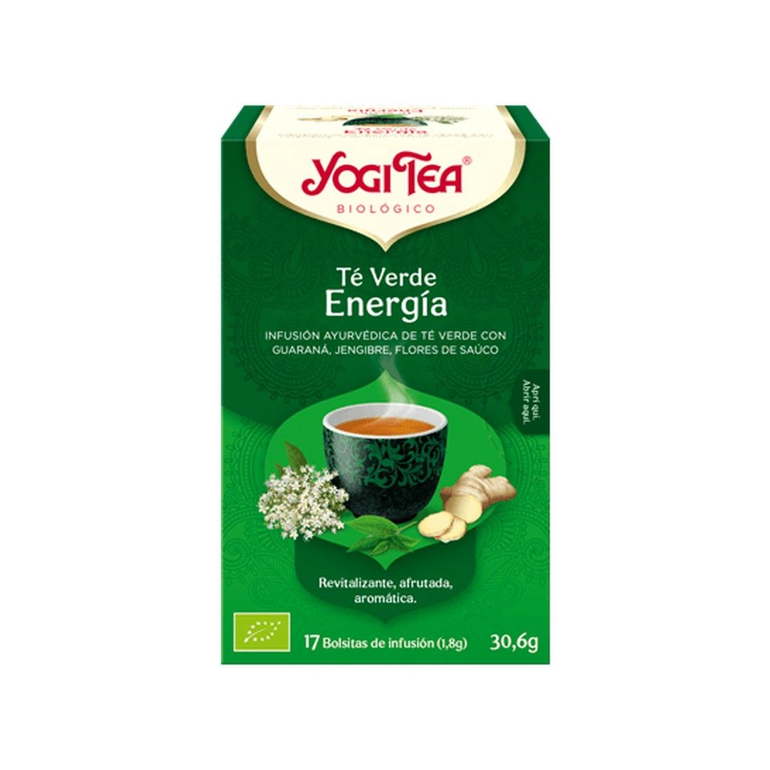 Té verde Energía Bio 17 x 1,8 g Yogi Tea
