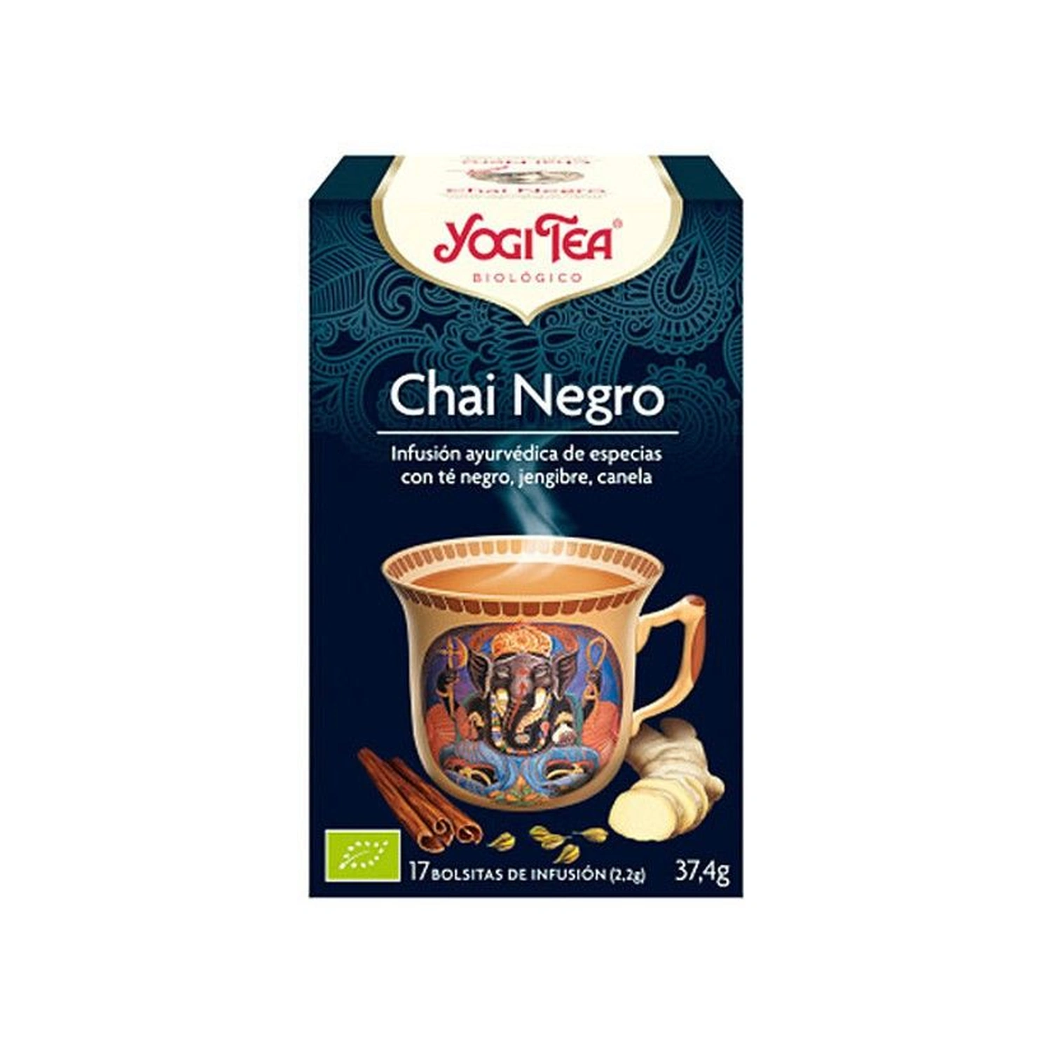 Infusión chai negro Bio 17 x 2,2 g Yogi Tea