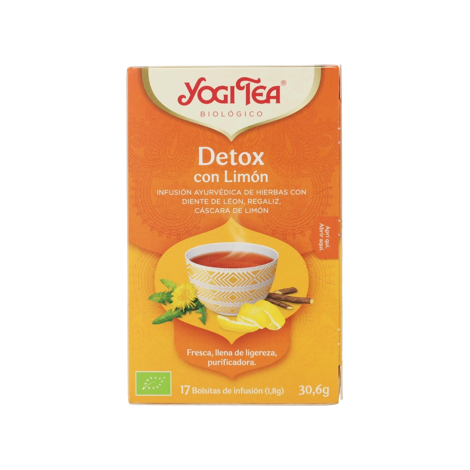Infusión Detox con limón Bio 17 x 1,8 g Yogi Tea