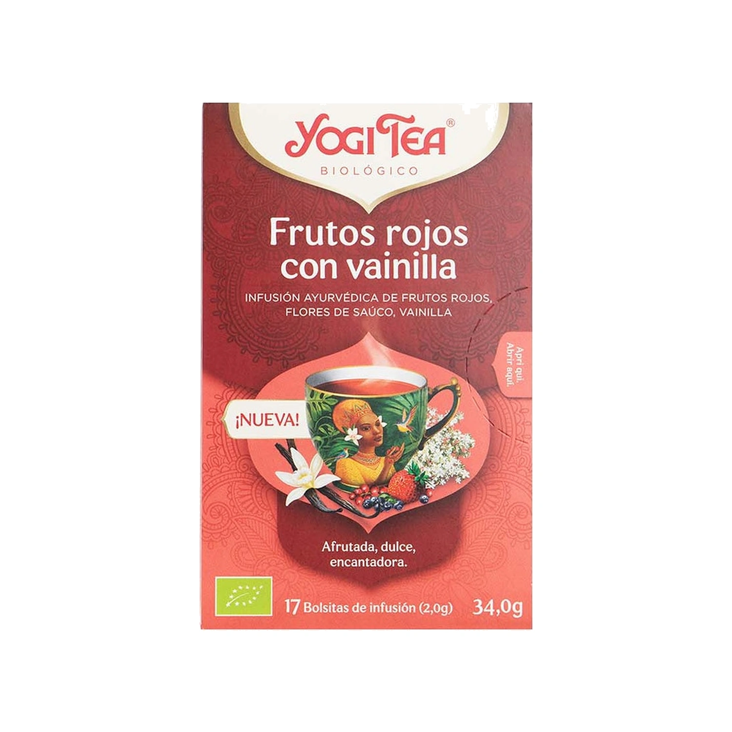 Infusión de frutos rojos y vainilla Bio 17 x 1,8 g Yogi Tea