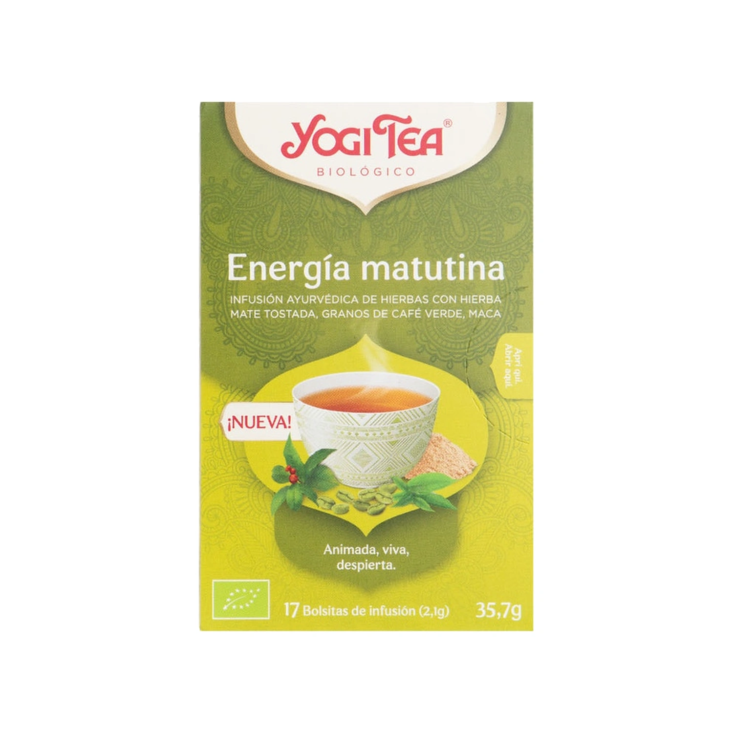 Infusión Energía Matutina Bio 17 x 1,8 g Yogi Tea