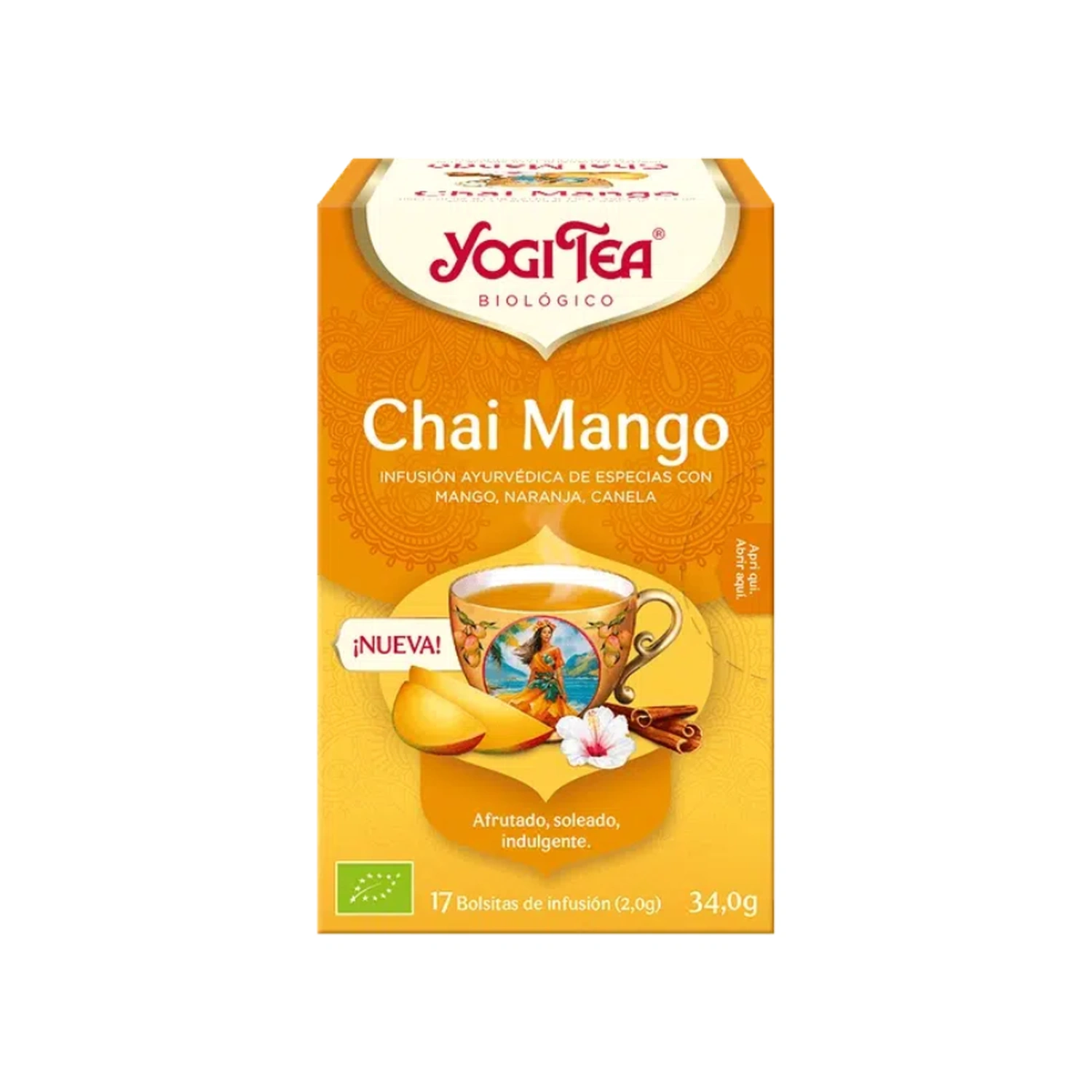 Infusión chai de mango Bio 17 x 1,8 g Yogi Tea