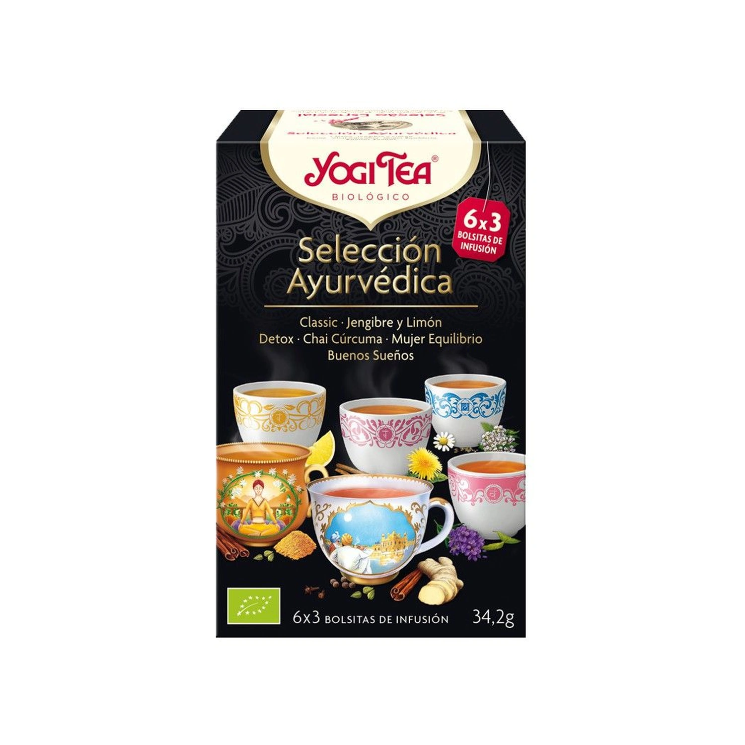 Selección de infusiones Bio 17 x 1,92 g Yogi Tea