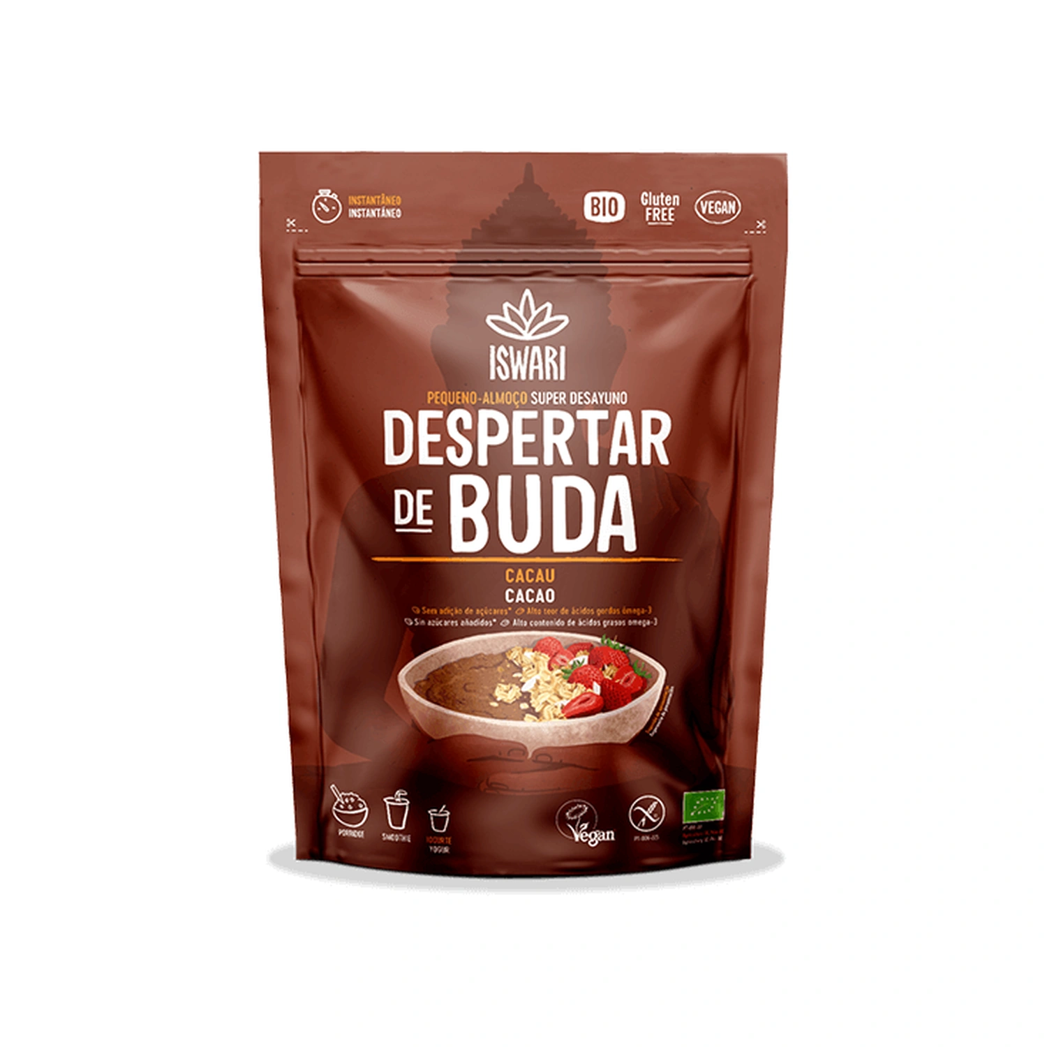 Desayuno Despertar de Buda de cacao crudo Bio 360 g Iswari