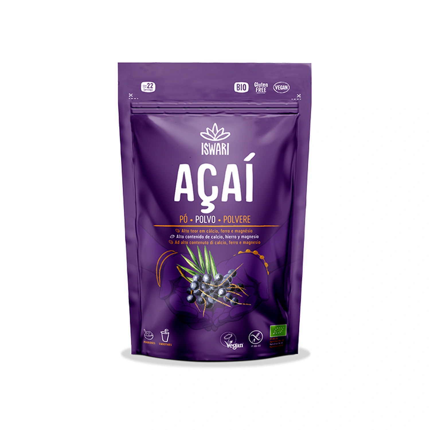 Açaí liofilizado Bio 70 g Iswari