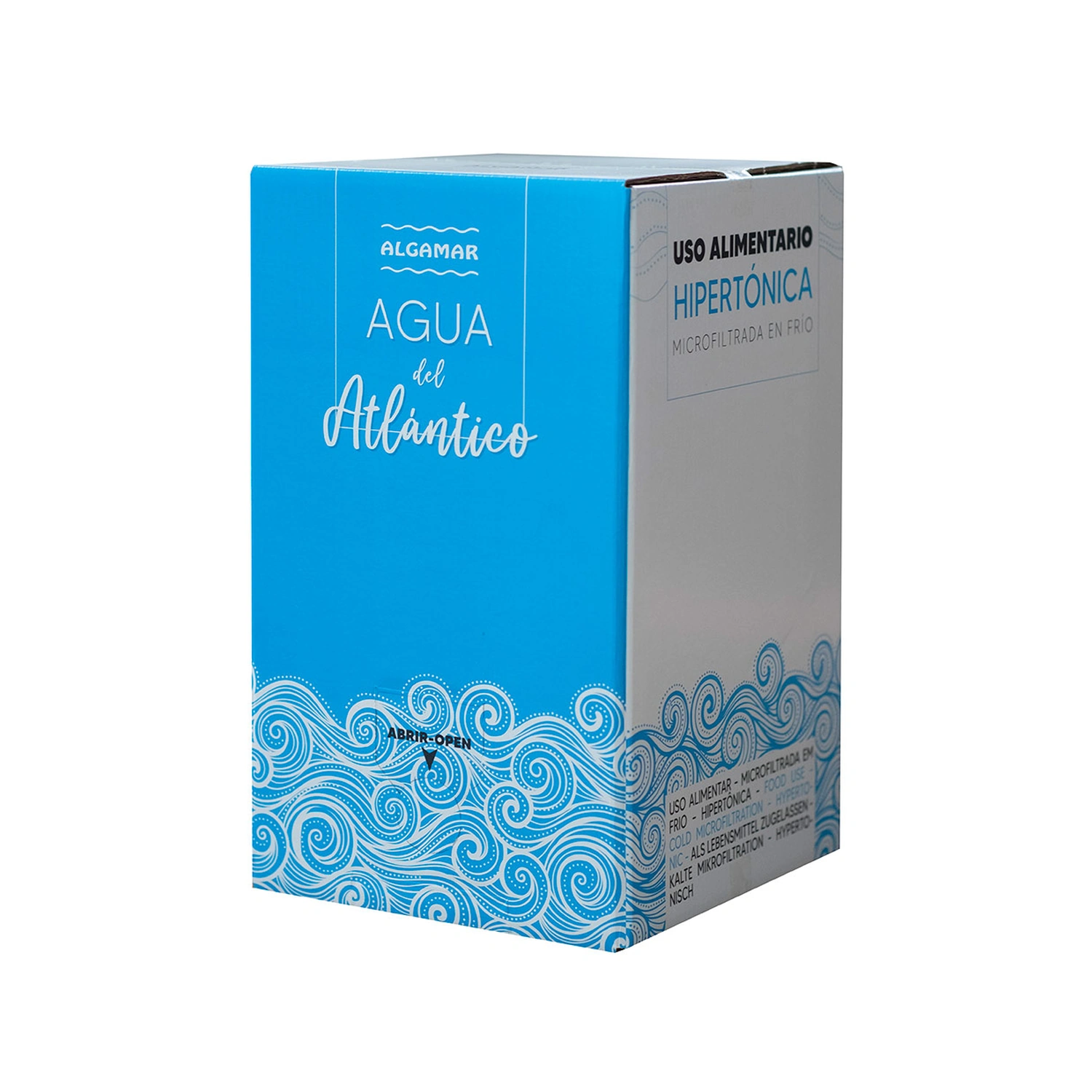 Agua del océano Atlántico bag in box 3 L Algamar