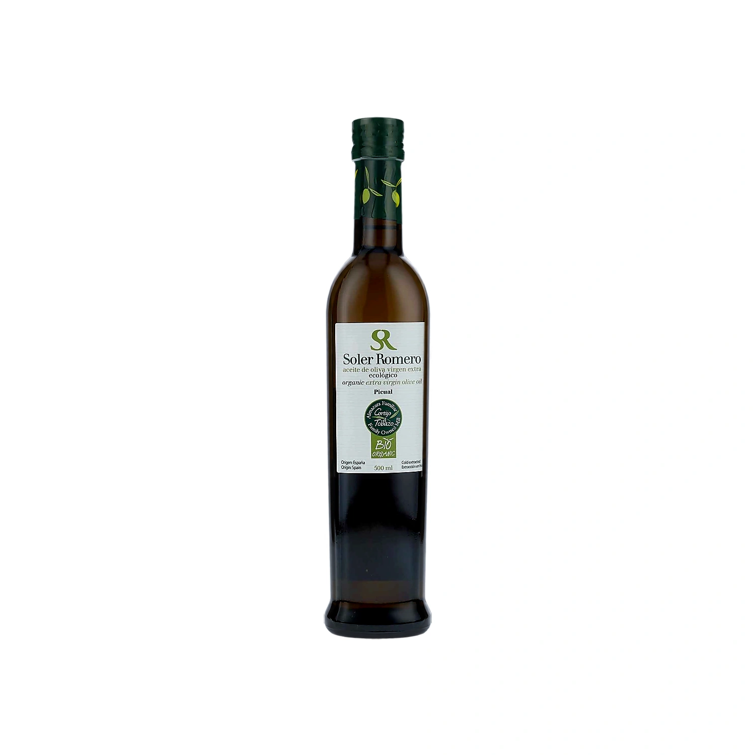 Aceite de oliva virgen extra Picual Bio 500 ml Soler Romero