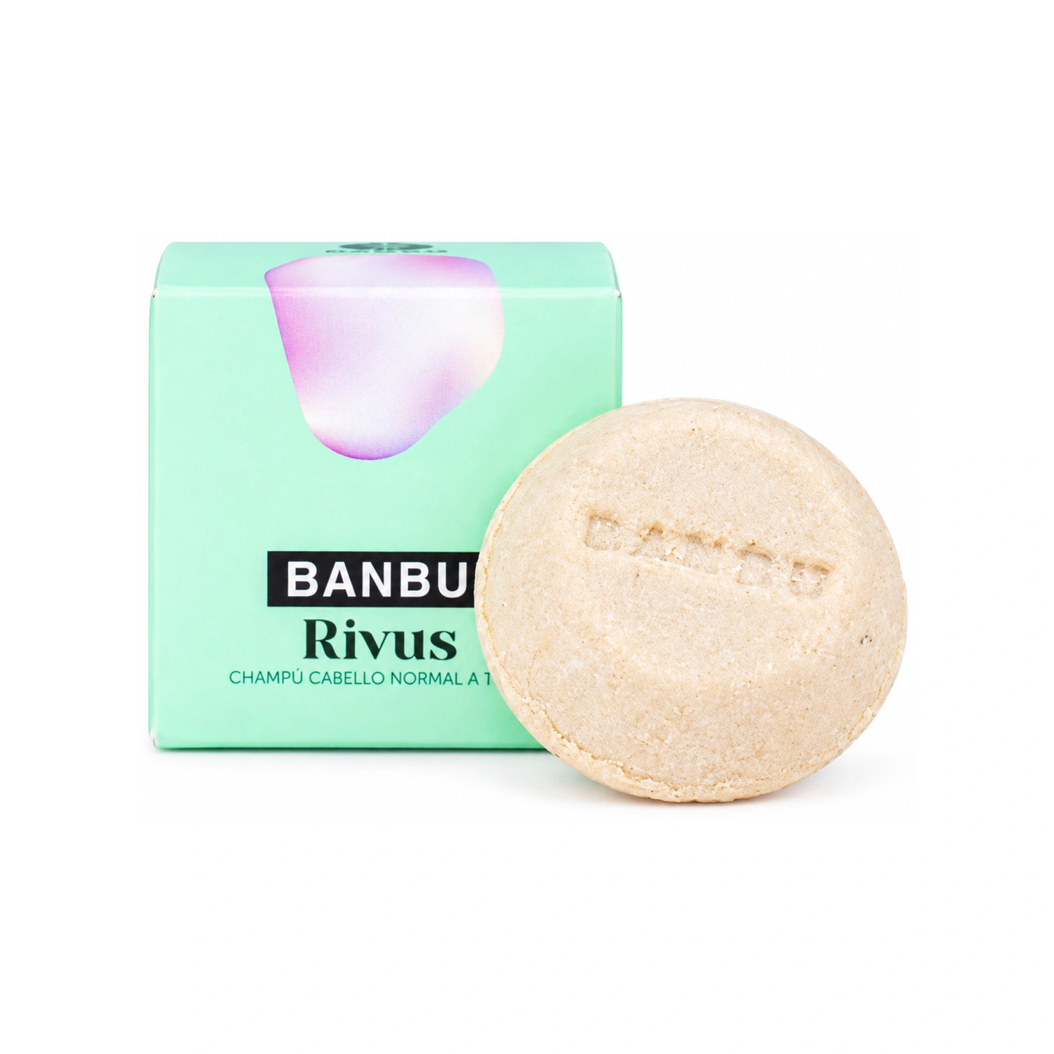 Champú sólido RIVUS hidratante para cabello normal y seco 75 g BANBU