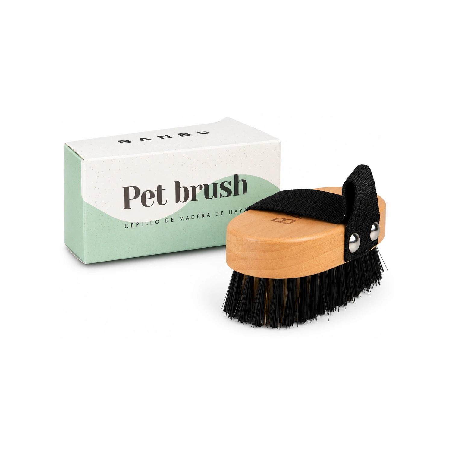 Cepillo para mascotas de madera 1 unidad BANBU