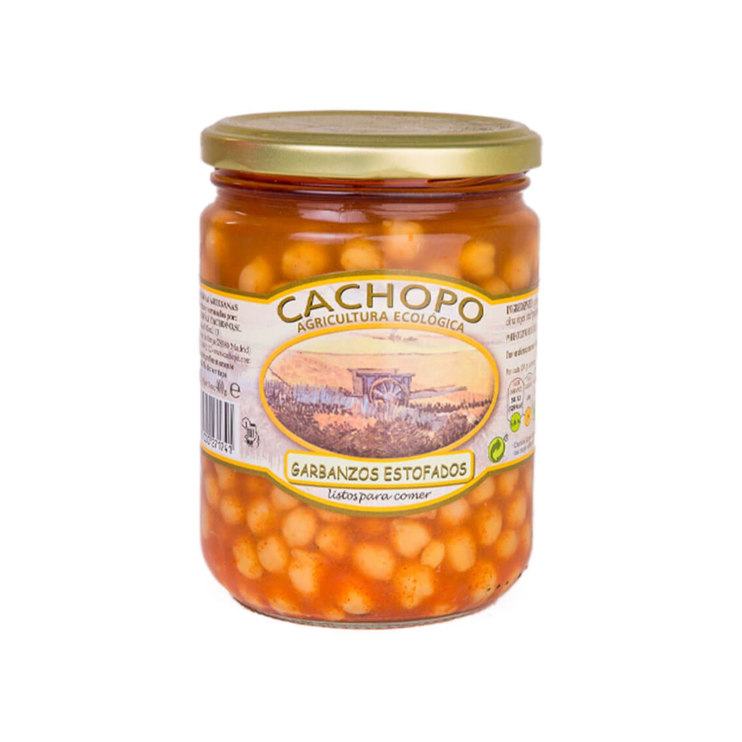 Garbanzos estofados Bio 445 ml Cachopo