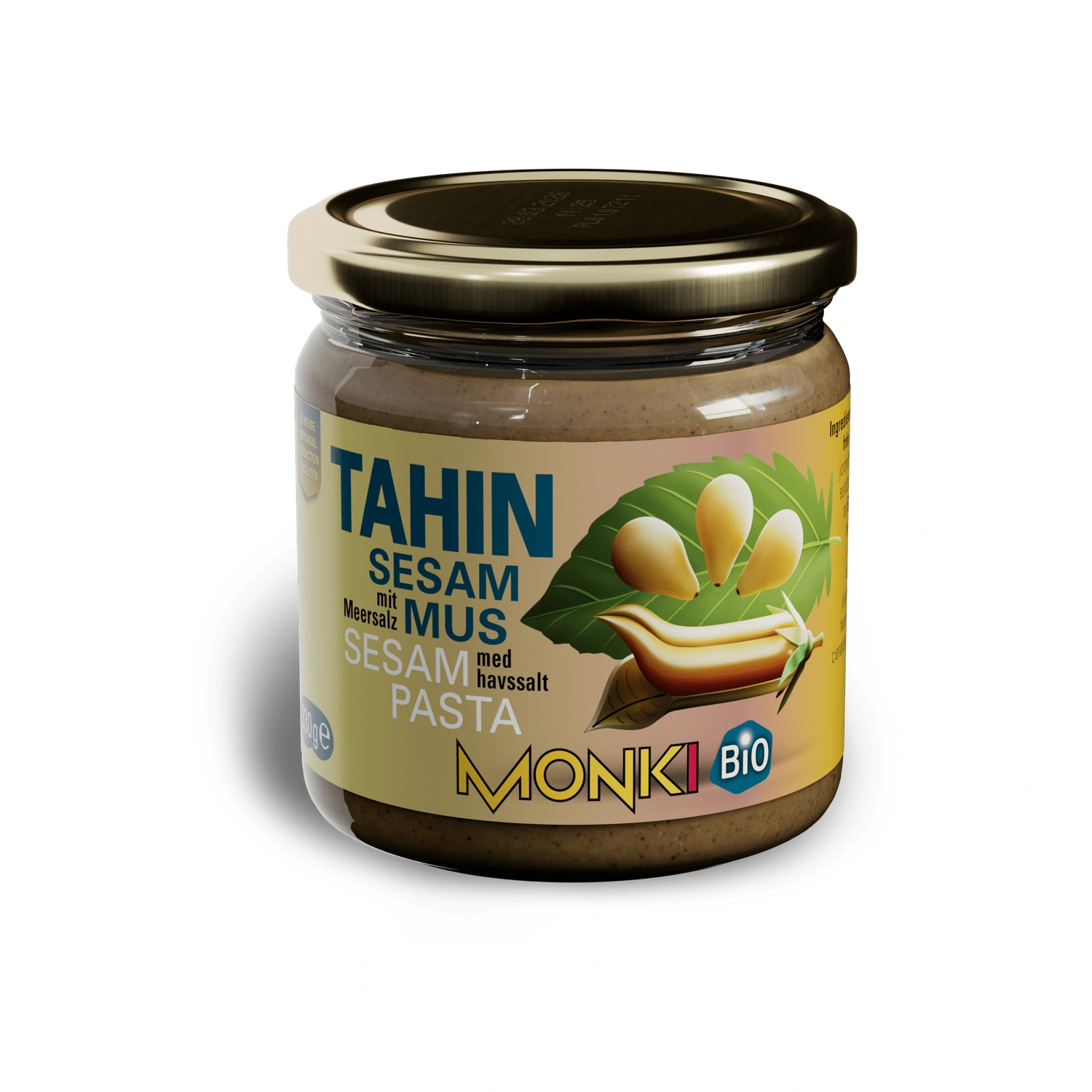 Tahin de sésamo tostado Bio 330 g Monki